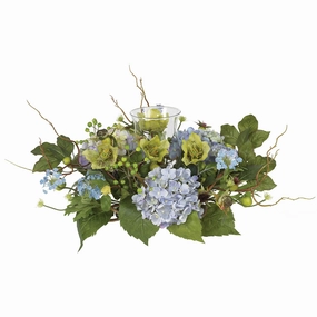9" Hydrangea Candelabrum Faux Florals best price deals