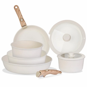 9Pcs Nonstick Cookware Set Aluminum Alloy Pots and Pans Cooking Tools & Accessories clearance kits