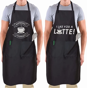 (2-Pack) Funny Aprons For Women, Men & Couples Cooking Tools & Accessories clearance kits