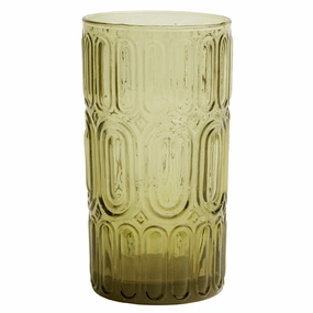 Aaron Hand Blown Highball Glasses Set/6 (Sage Green) Drinkware best price