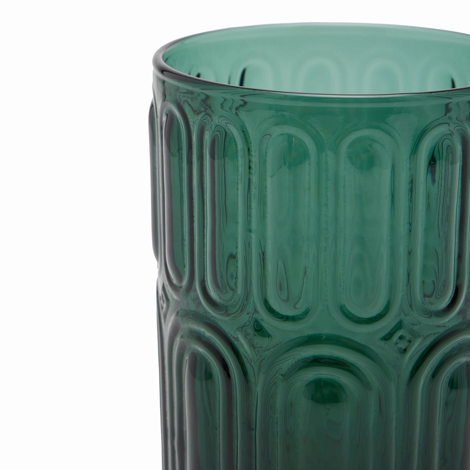Aaron Smokey Green Highball Glasses Set/6