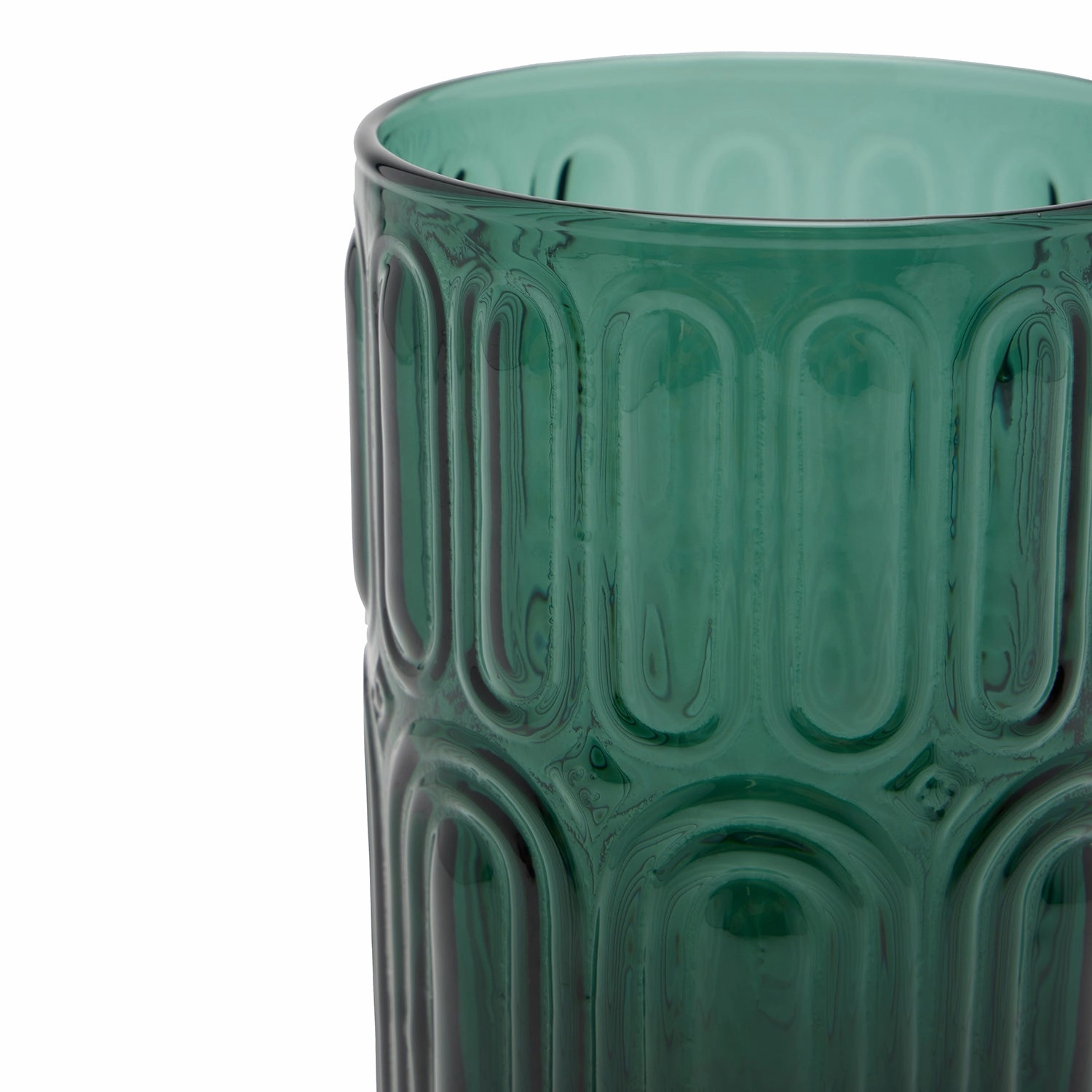 Aaron Smokey Green Tumbler Glasses Set/6