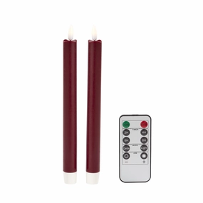 Addison Ross Cherry LED Candles - Set of 2 Candle Holders discount collection