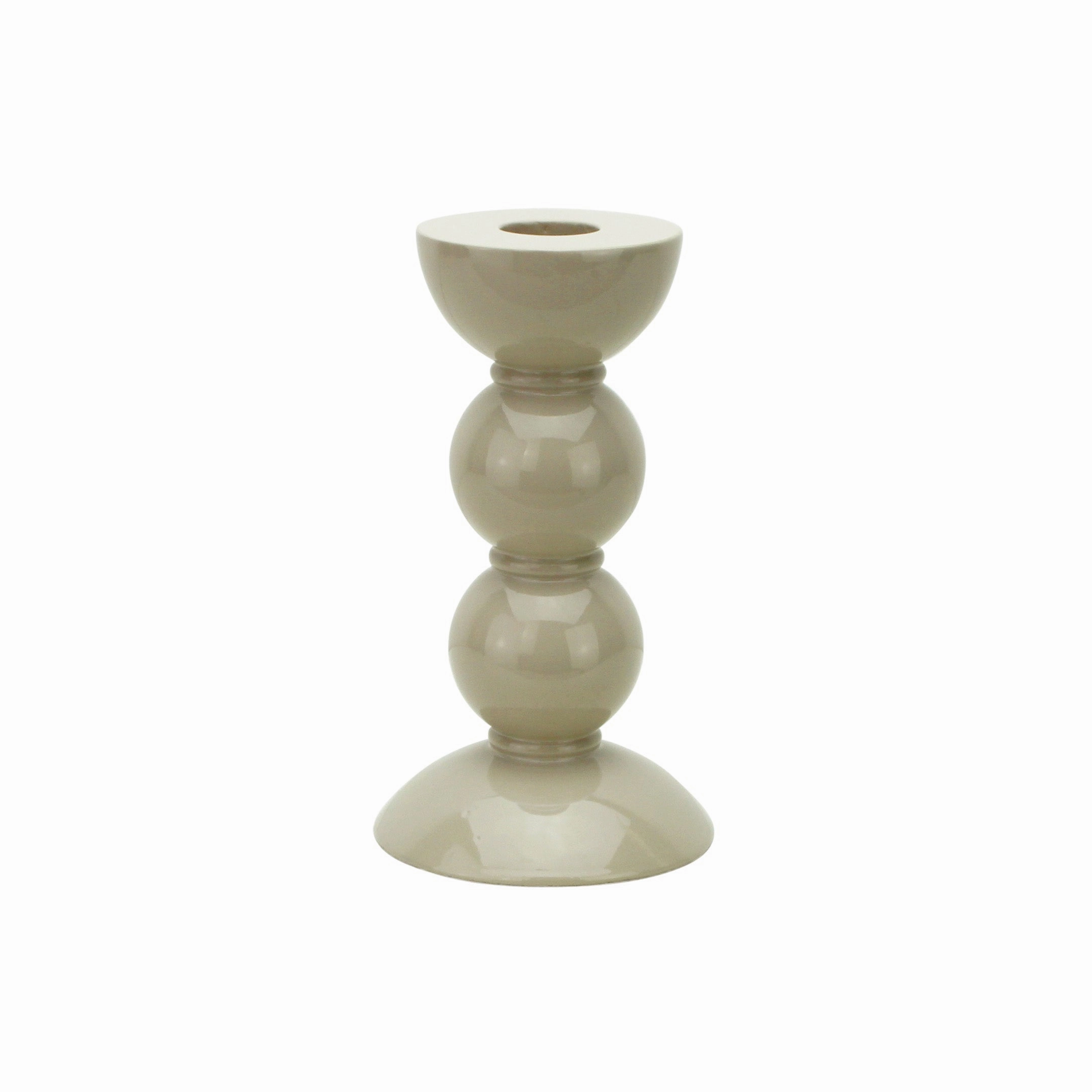 Addison Ross Lacquer Bobbin Candlestick 5.5" (Cappuccino) Candle Holders discount collection
