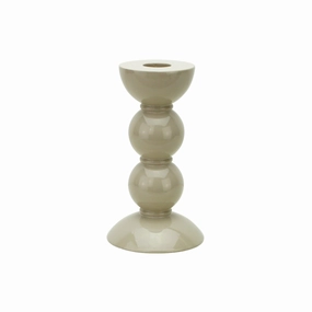 Addison Ross Lacquer Bobbin Candlestick 5.5" (Cappuccino) Candle Holders discount collection