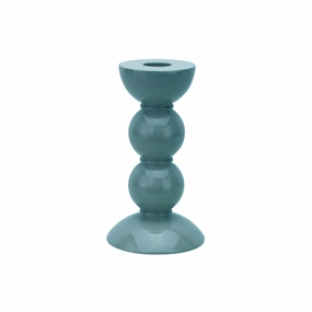 Addison Ross Lacquer Bobbin Candlestick 5.5" (Chambray) Candle Holders discount collection