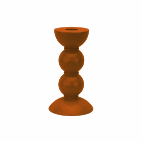 Addison Ross Lacquer Bobbin Candlestick 5.5" (Orange) Candle Holders discount collection