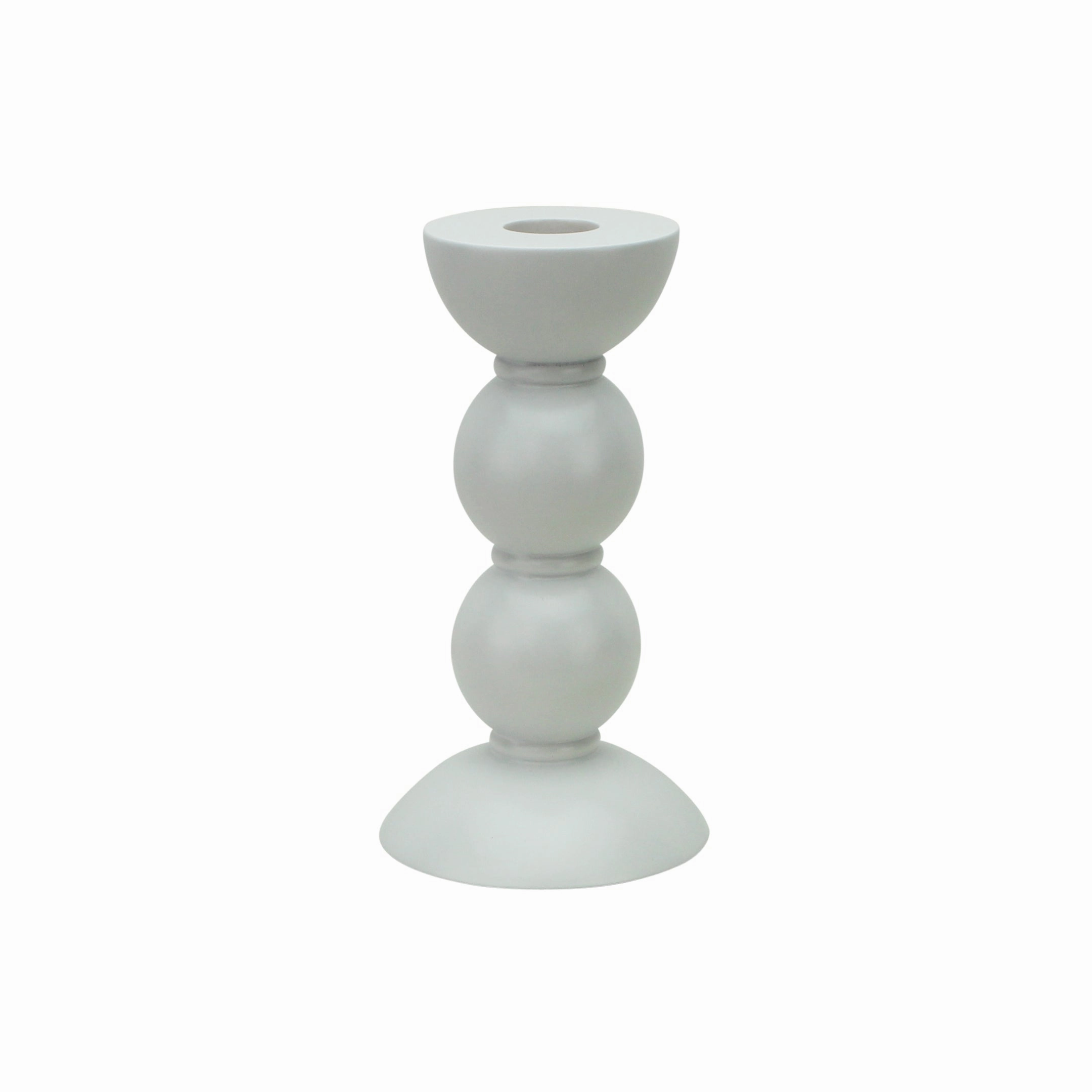 Addison Ross Lacquer Bobbin Candlestick 5.5" (White) Candle Holders discount collection