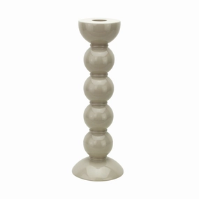 Addison Ross Lacquer Bobbin Candlestick 9.5" (Cappuccino) Candle Holders discount collection