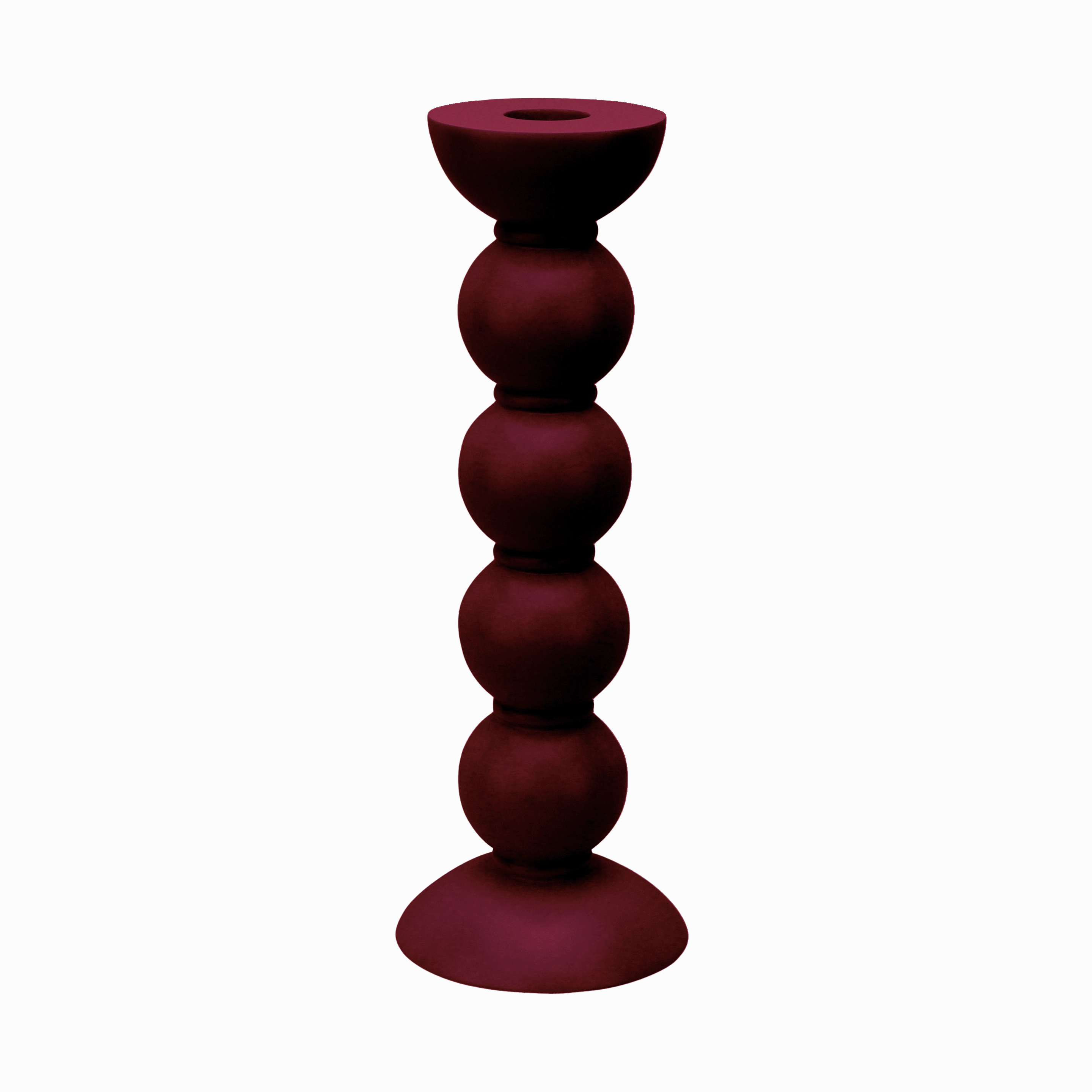 Addison Ross Lacquer Bobbin Candlestick 9.5" (Cherry) Candle Holders discount collection