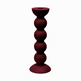 Addison Ross Lacquer Bobbin Candlestick 9.5" (Cherry) Candle Holders discount collection
