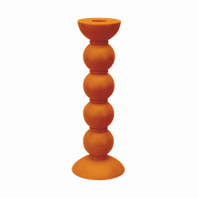 Addison Ross Lacquer Bobbin Candlestick 9.5" (Orange) Candle Holders discount collection