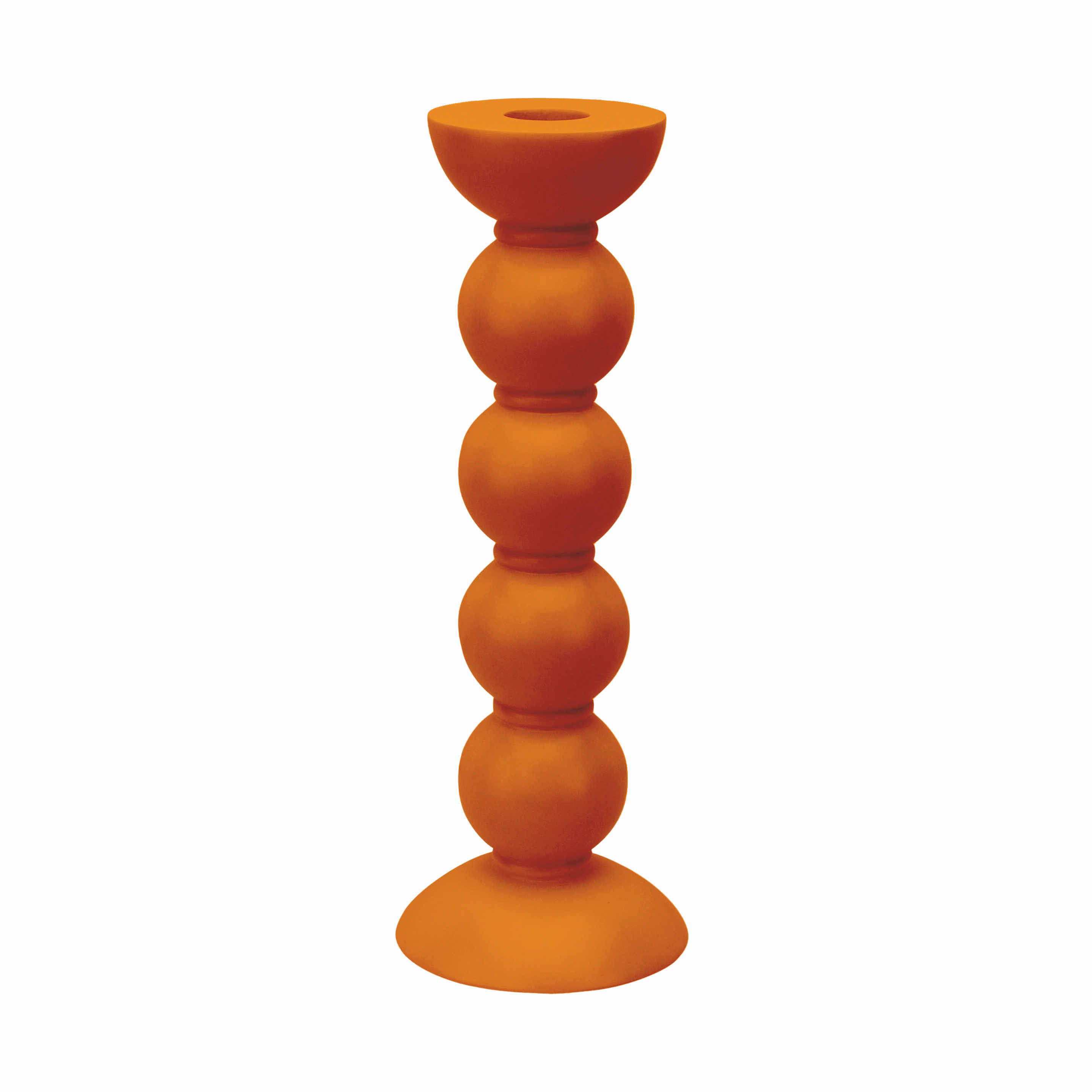 Addison Ross Lacquer Bobbin Candlestick 9.5" (Orange) Candle Holders discount collection