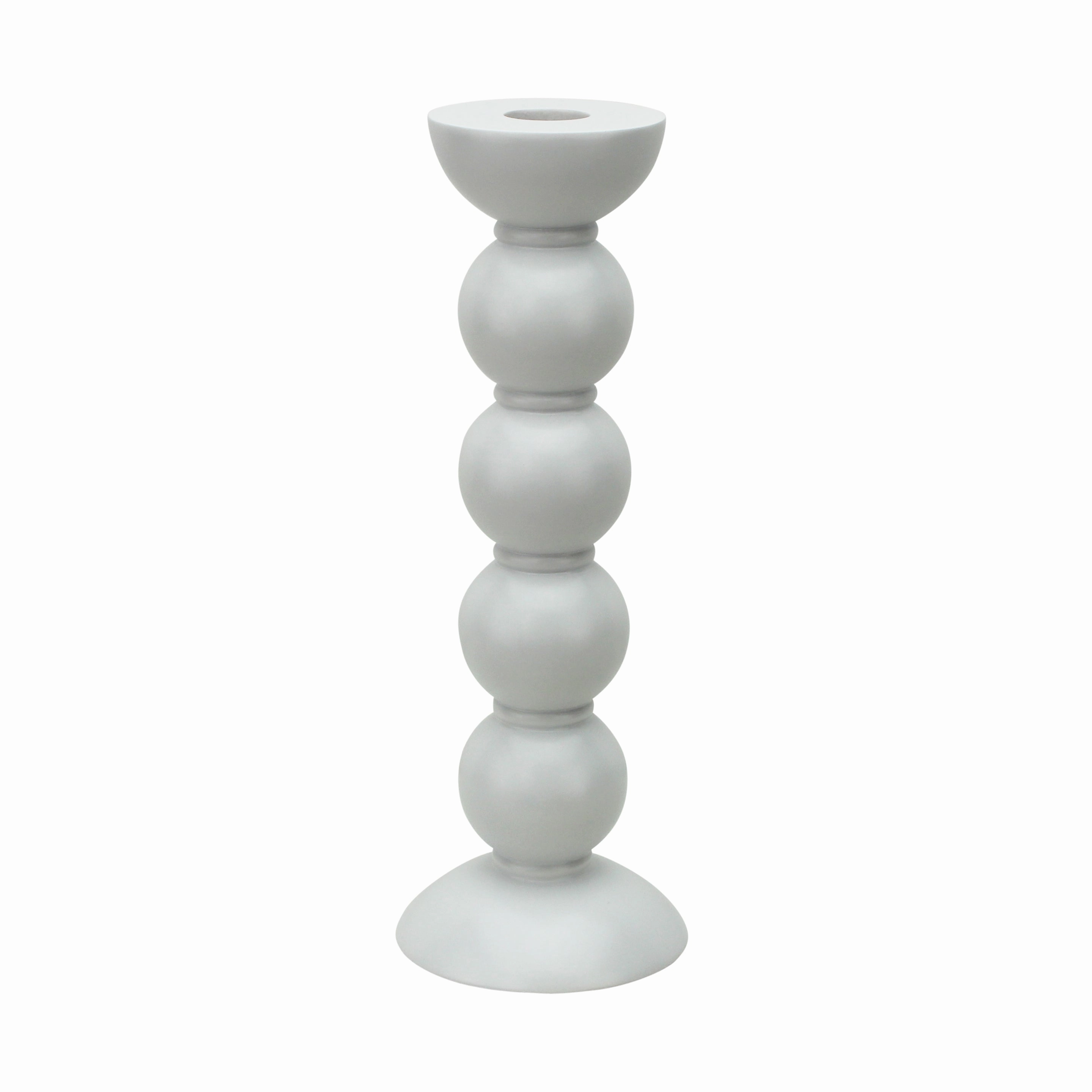 Addison Ross Lacquer Bobbin Candlestick 9.5" (White) Candle Holders discount collection