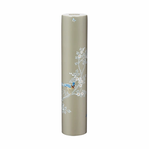 Addison Ross Lacquer Chinoiserie Candlestick 9.6" (Grey) Candle Holders discount collection