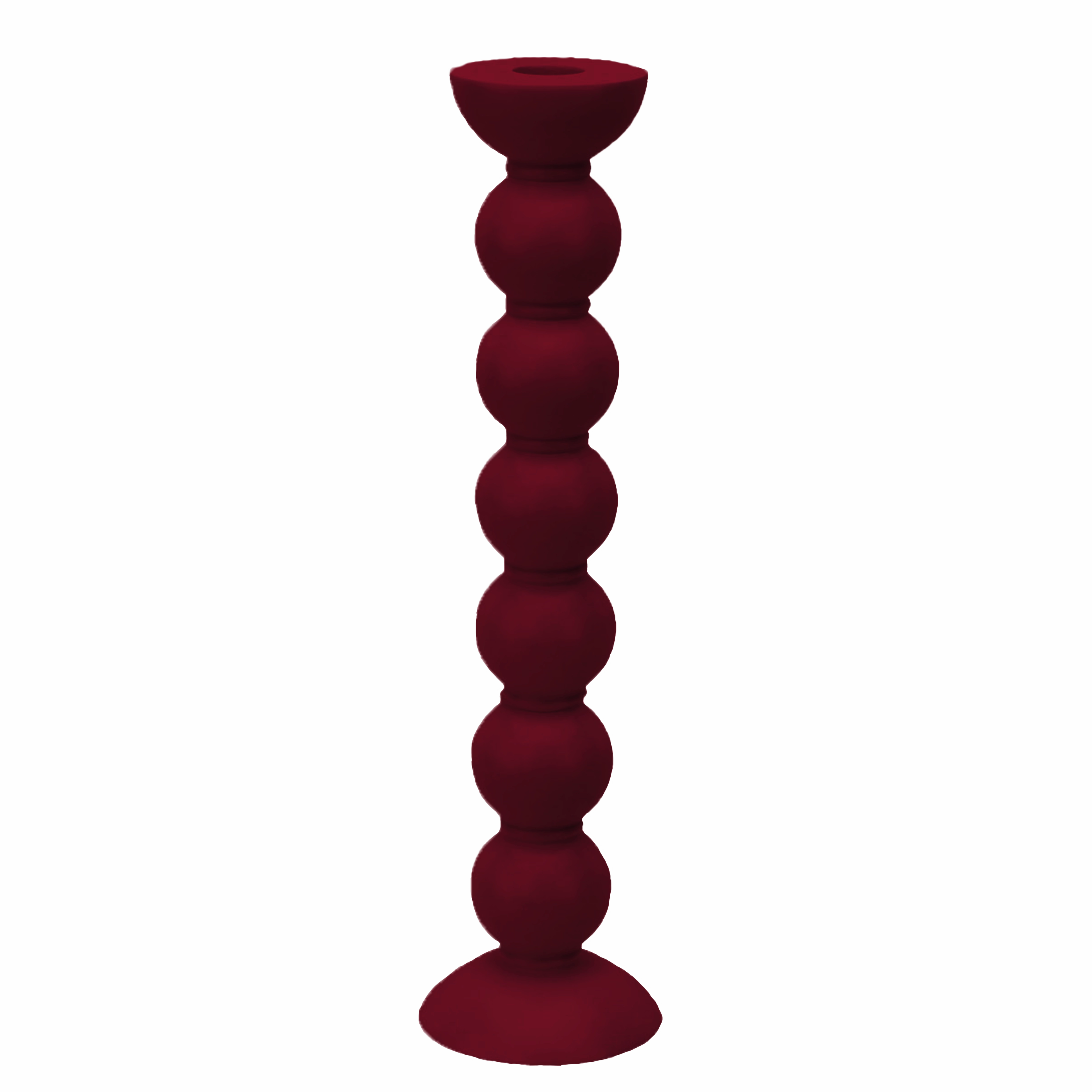 Addison Ross Lacquer Extra Tall Bobbin Candlestick 12.5" (Cherry) Candle Holders discount collection