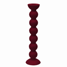 Addison Ross Lacquer Extra Tall Bobbin Candlestick 12.5" (Cherry) Candle Holders discount collection