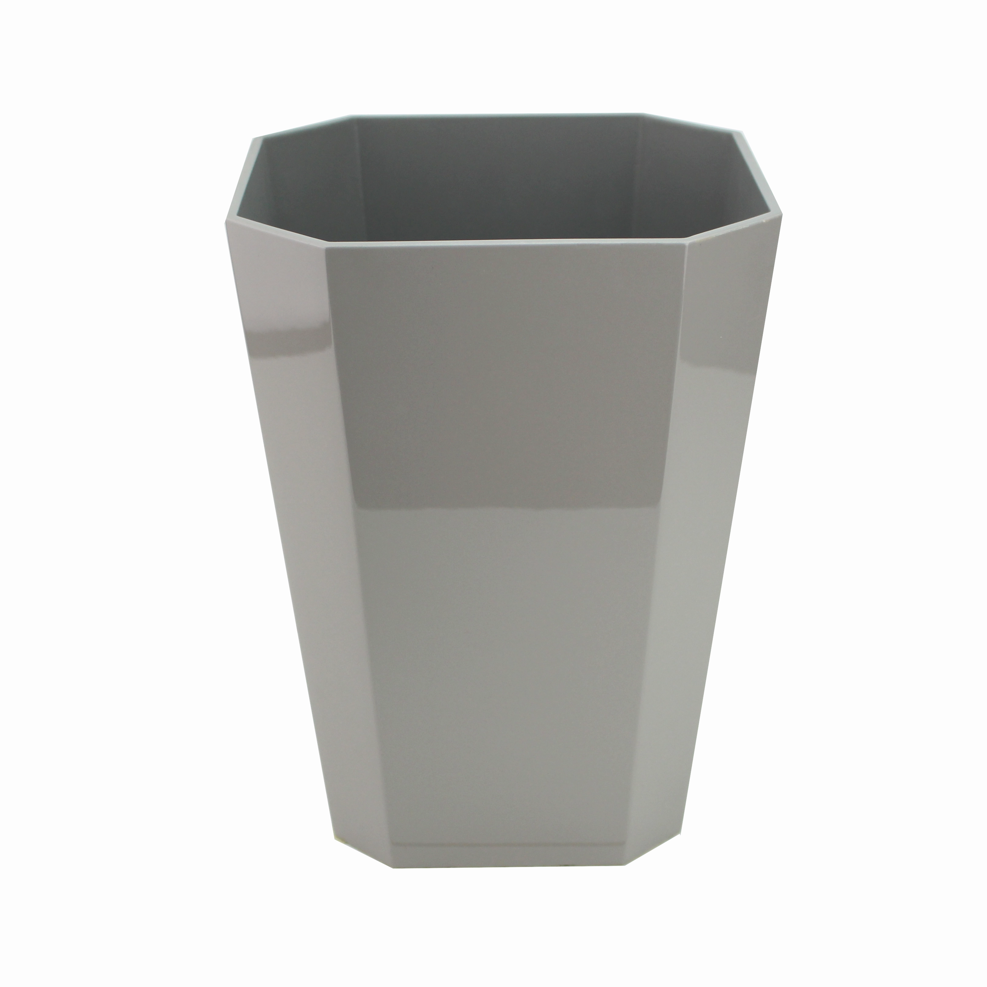 Addison Ross Lacquer Octagonal Waste Bin (Chiffon Grey) Home Decor Office Organization Convenient shopping