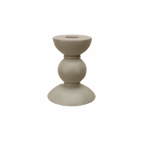Addison Ross Lacquer Small Bobbin Candlestick 4" (Cappuccino) Candle Holders discount collection