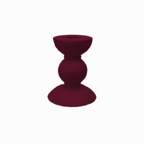 Addison Ross Lacquer Small Bobbin Candlestick 4" (Cherry) Candle Holders discount collection