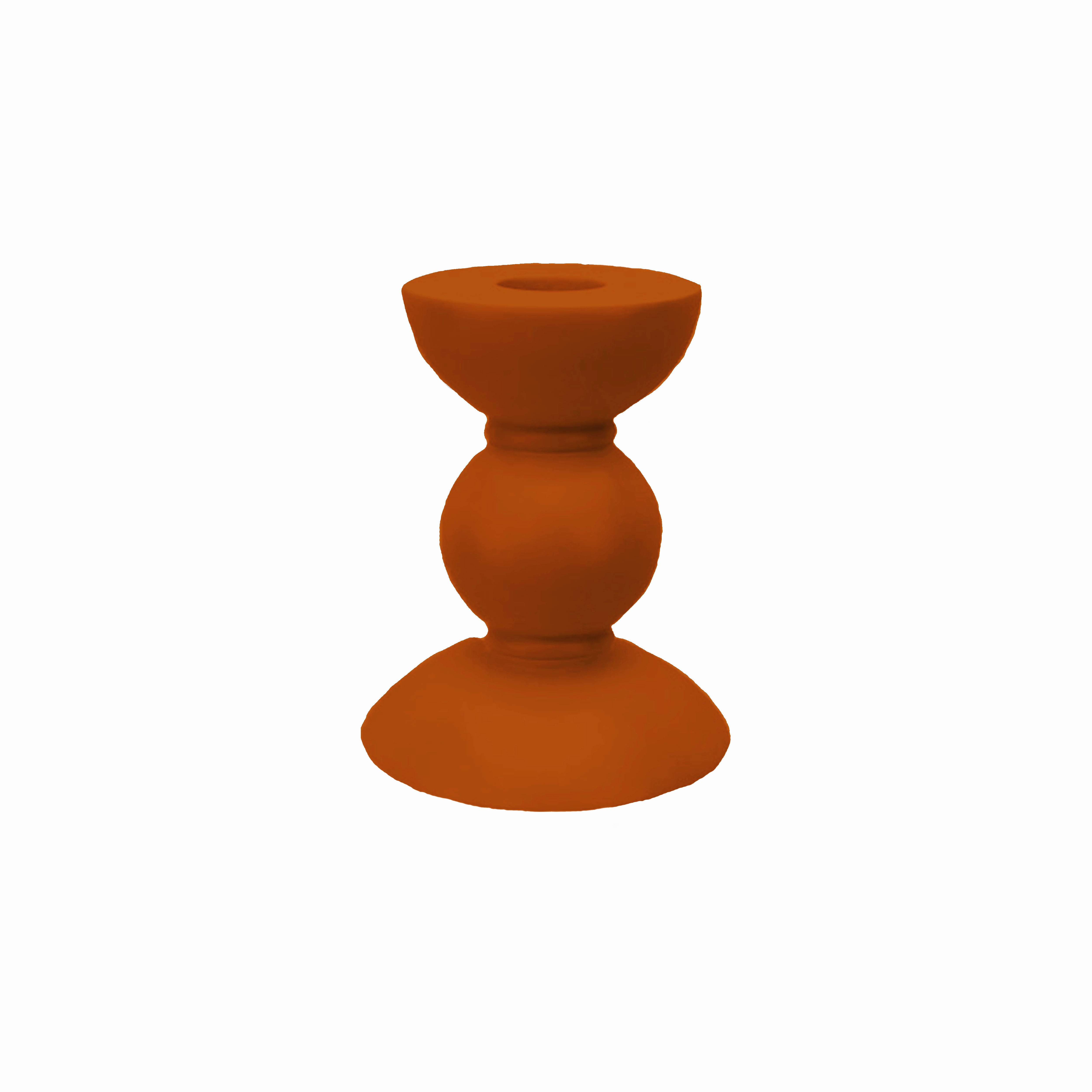 Addison Ross Lacquer Small Bobbin Candlestick 4" (Orange) Candle Holders discount collection