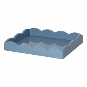 Addison Ross Lacquered Tray (Blue) 11 x 8 Decorative Trays cheap sale