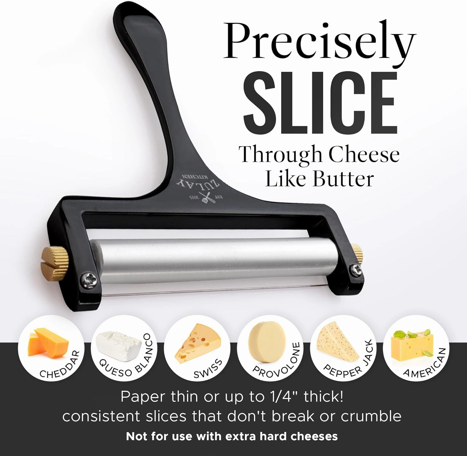Adjustable Hand Held Cheese Cutter with 2 Extra Wires