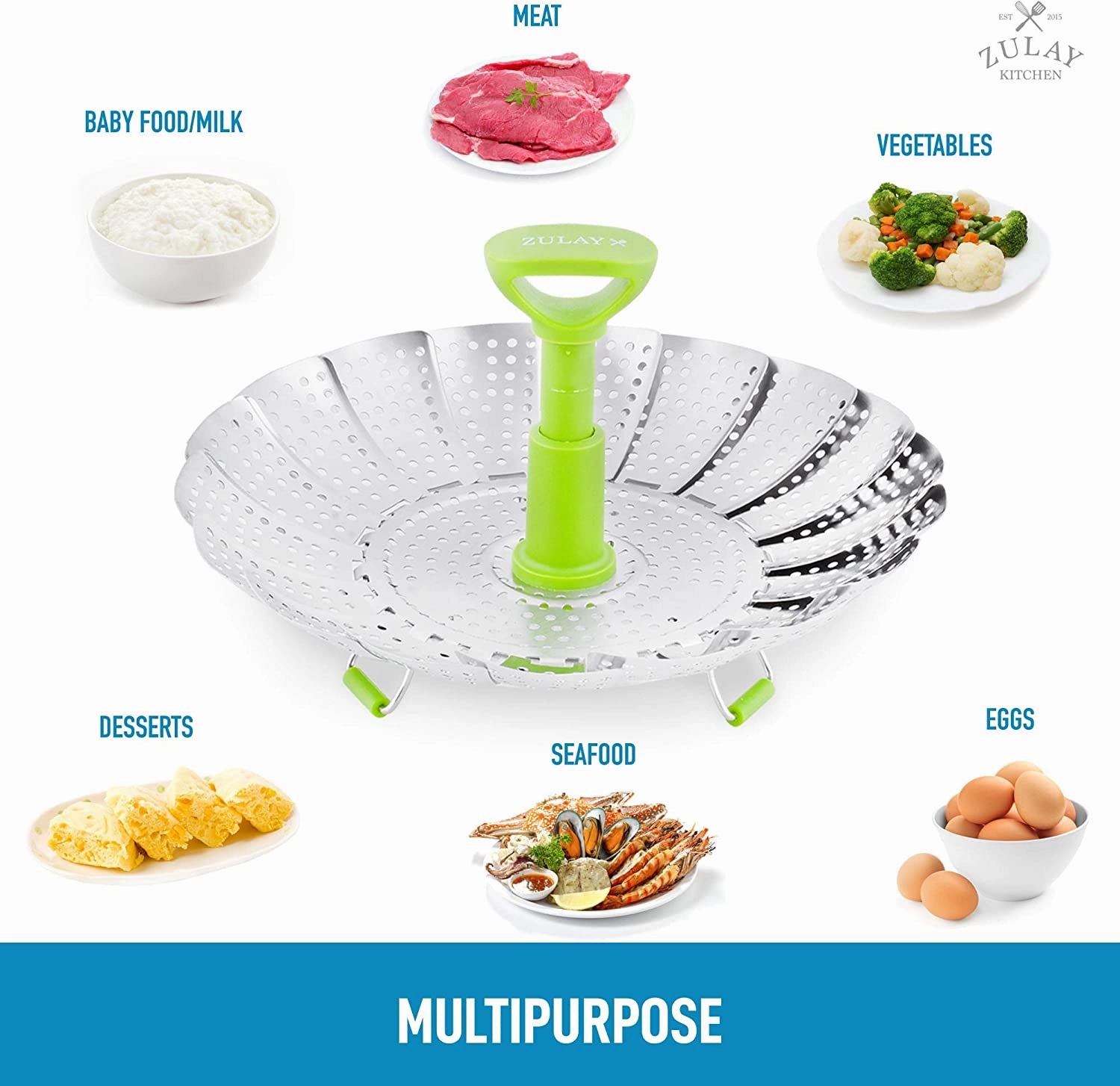Adjustable Vegetable Steamer Baskets For Cooking