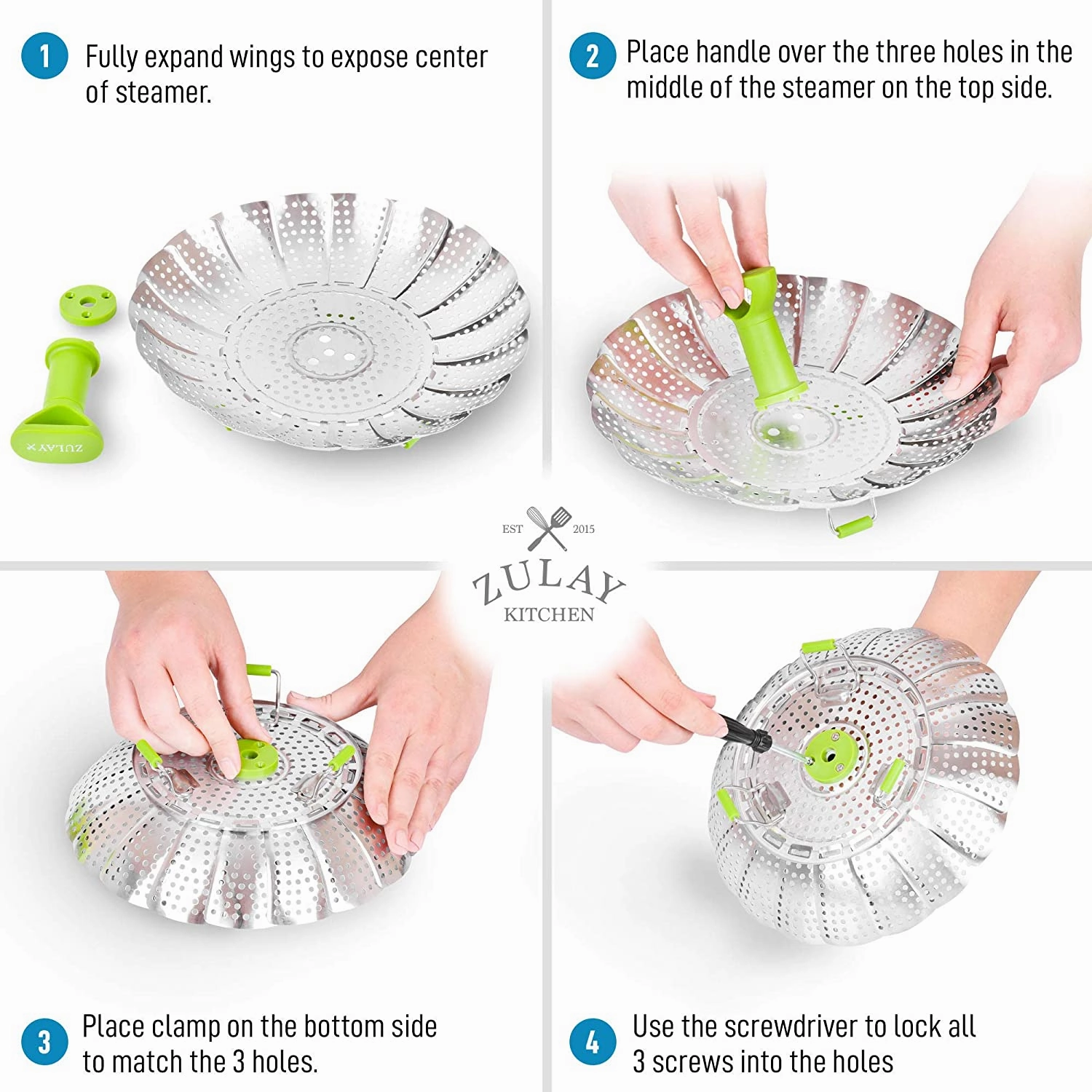 Adjustable Vegetable Steamer Baskets For Cooking