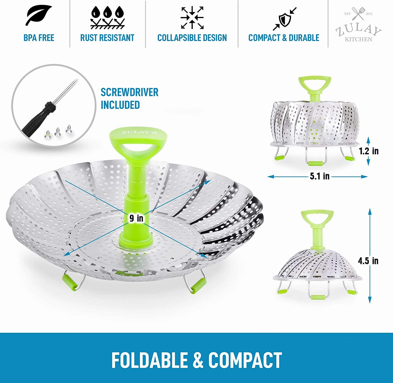 Adjustable Vegetable Steamer Baskets For Cooking