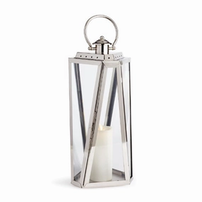 Adler Stainless Steel Outdoor Lantern 22" Candle Holders discount collection