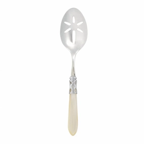 Aladdin Brilliant Slotted Serving Spoon In Ivory Dinnerware sale online