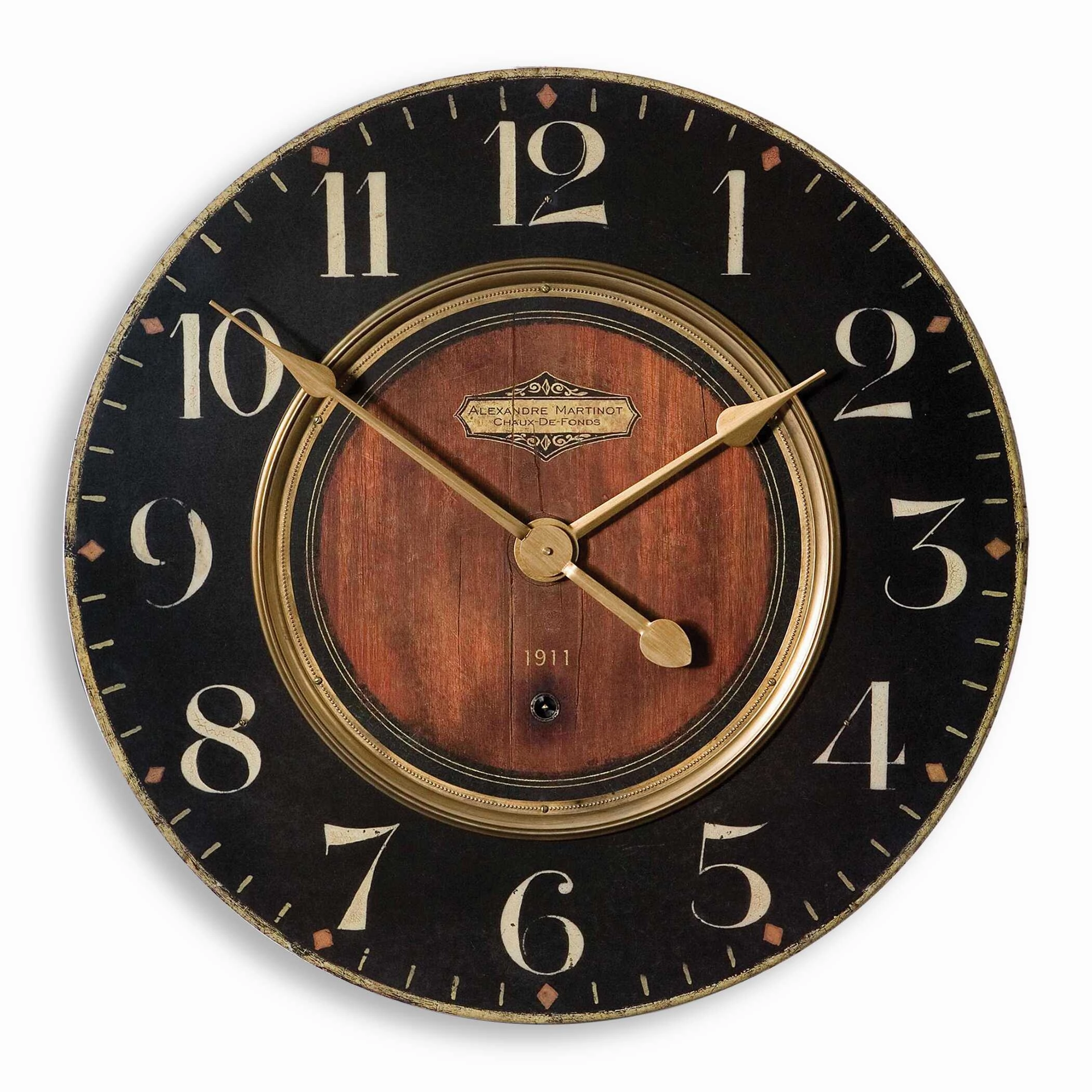 Alexandre Wall Clock Brass Clocks decor discount