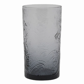 Alyse Charcoal Gray Highball Glasses Set/6 Drinkware best price