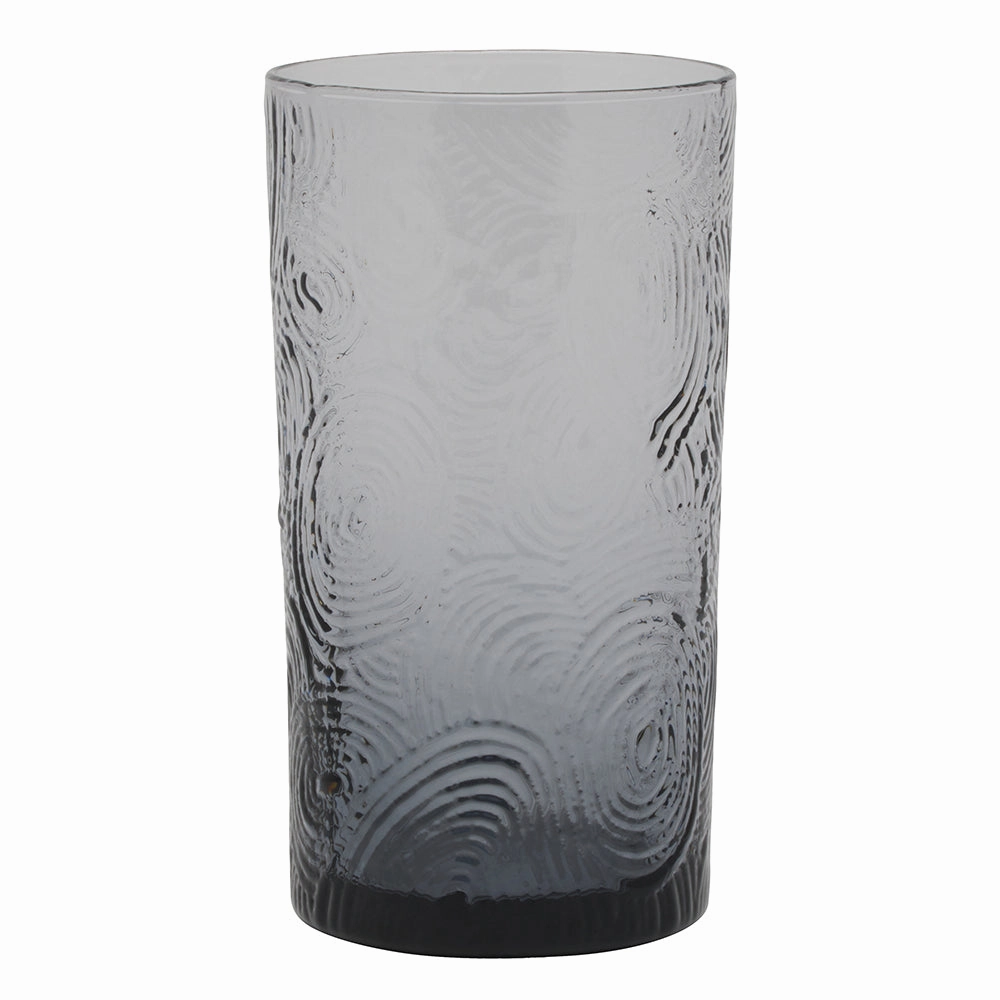 Alyse Charcoal Gray Highball Glasses Set/6 Drinkware best price