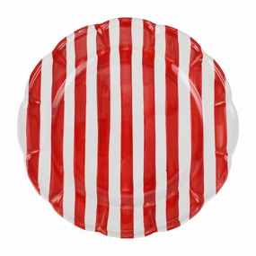 Amalfitana Red Stripe Round Platter Serveware deals online
