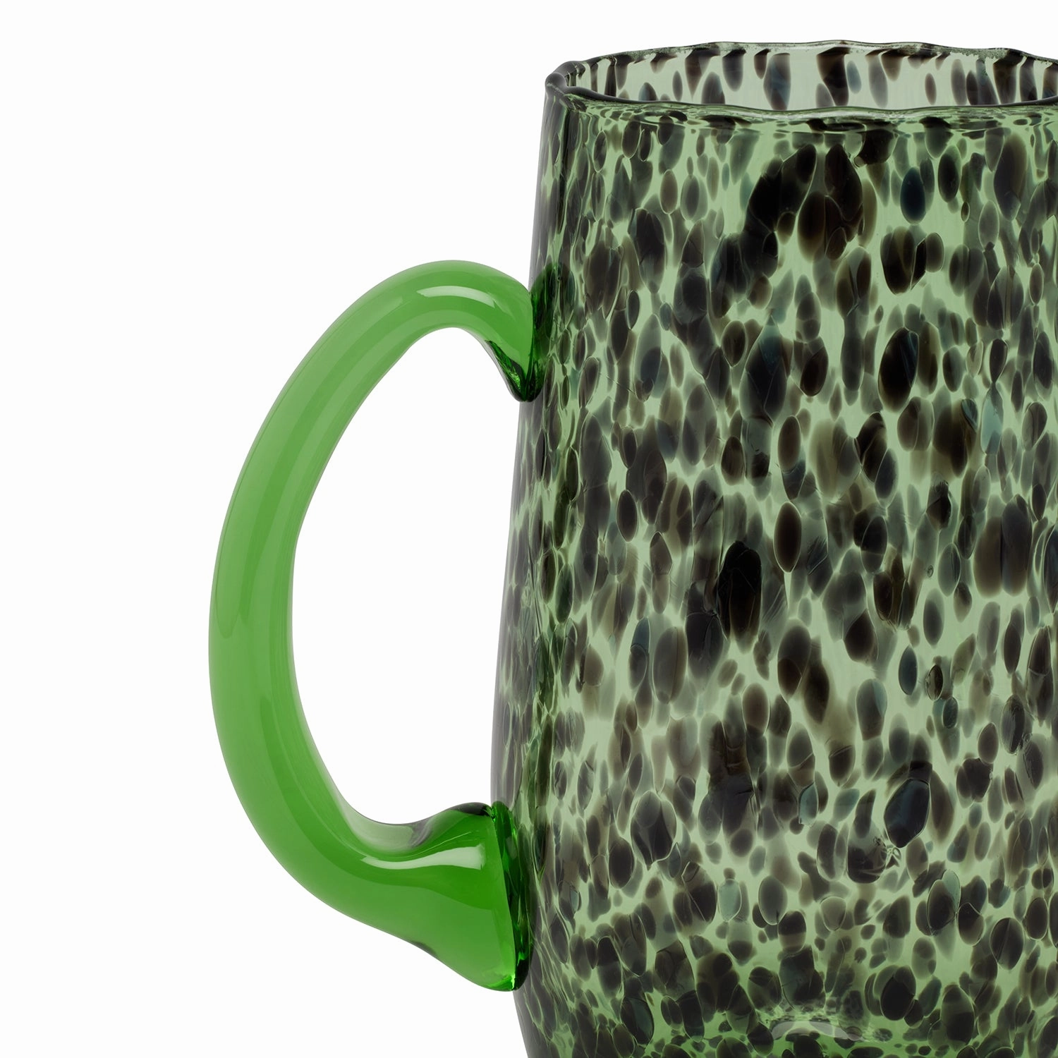 Andrew Mint Tortoise Hand Blown Pitcher