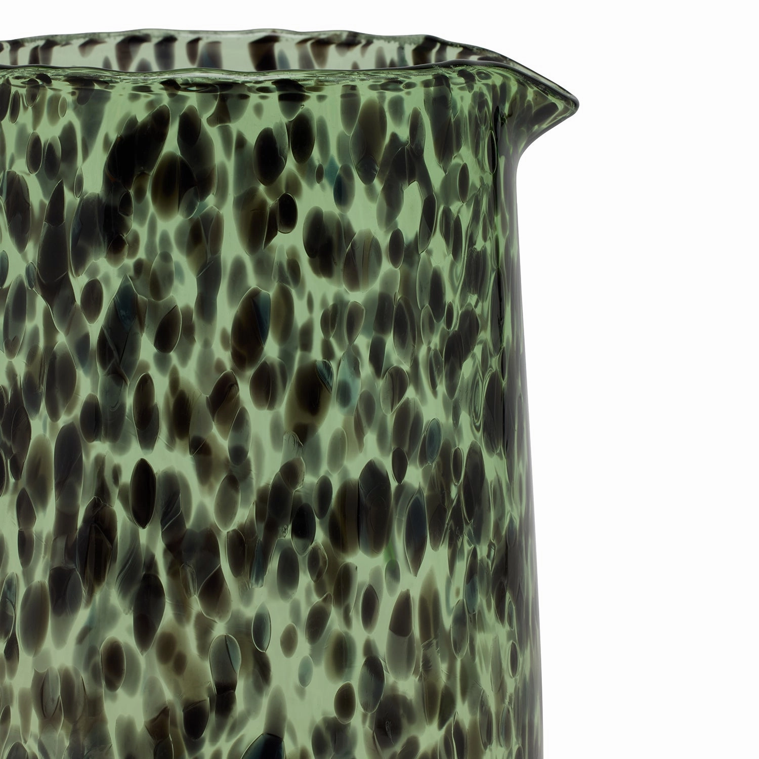 Andrew Mint Tortoise Hand Blown Pitcher