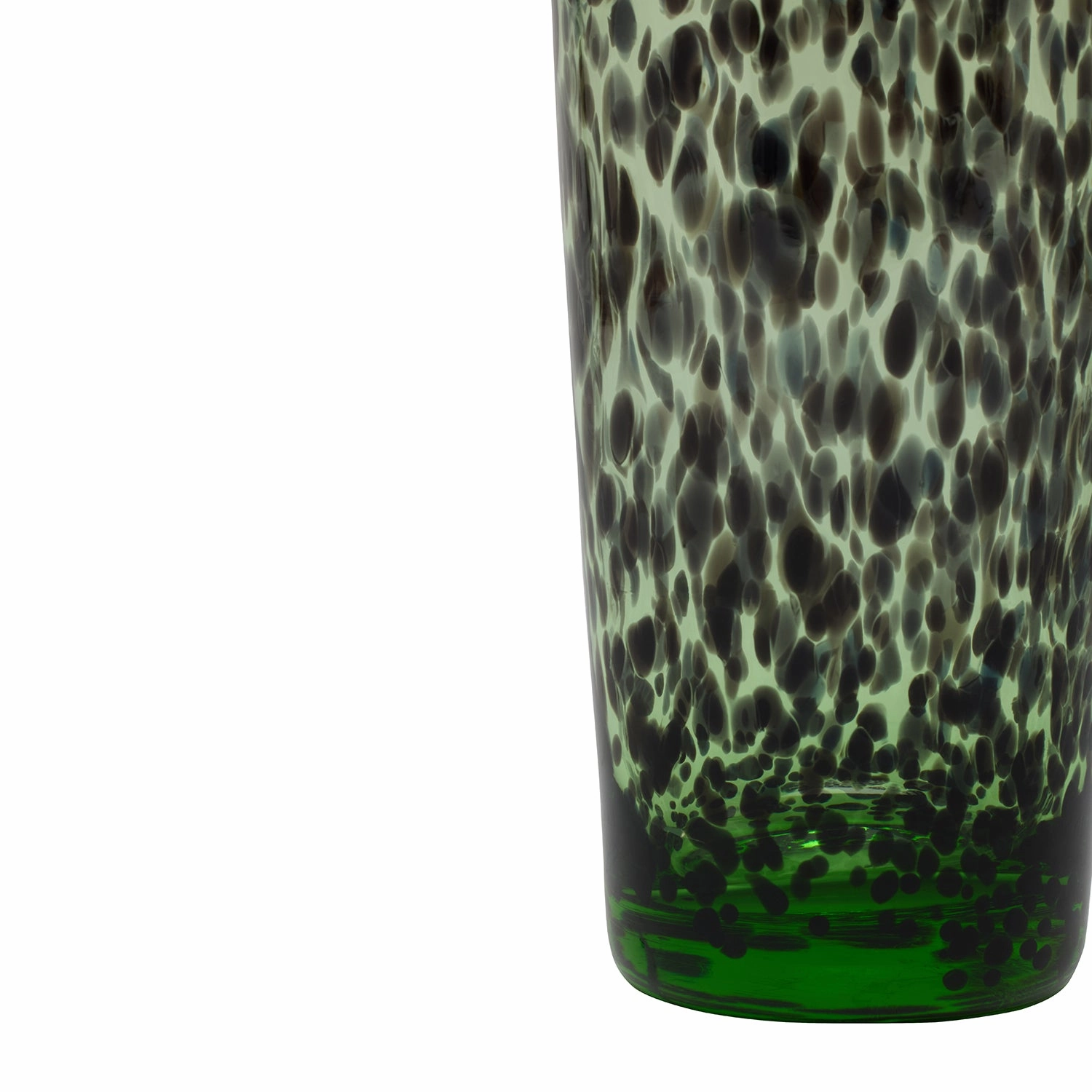 Andrew Mint Tortoise Tumbler Hand Blown Glasses Set/6