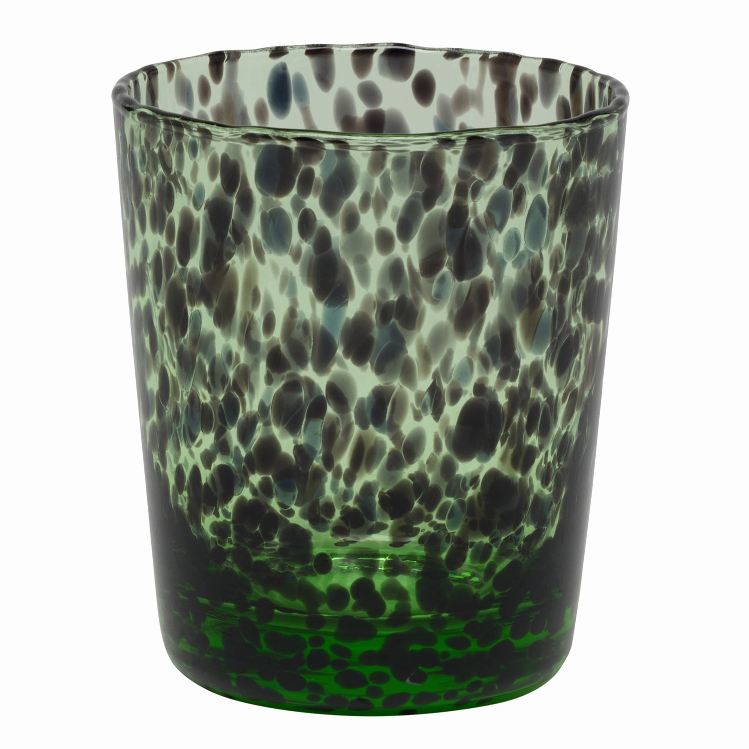 Andrew Mint Tortoise Tumbler Hand Blown Glasses Set/6 Drinkware best price