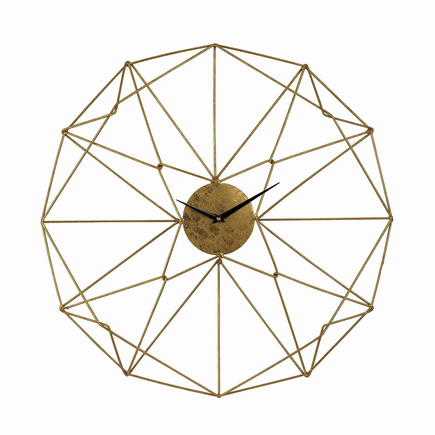 Angular Wirework Clock Brass Wall Clocks Timeless Sale