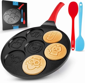 Animal Face Designs Pancake Pan Nonstick Surface & Comfortable Handle Cooking Tools & Accessories hot price