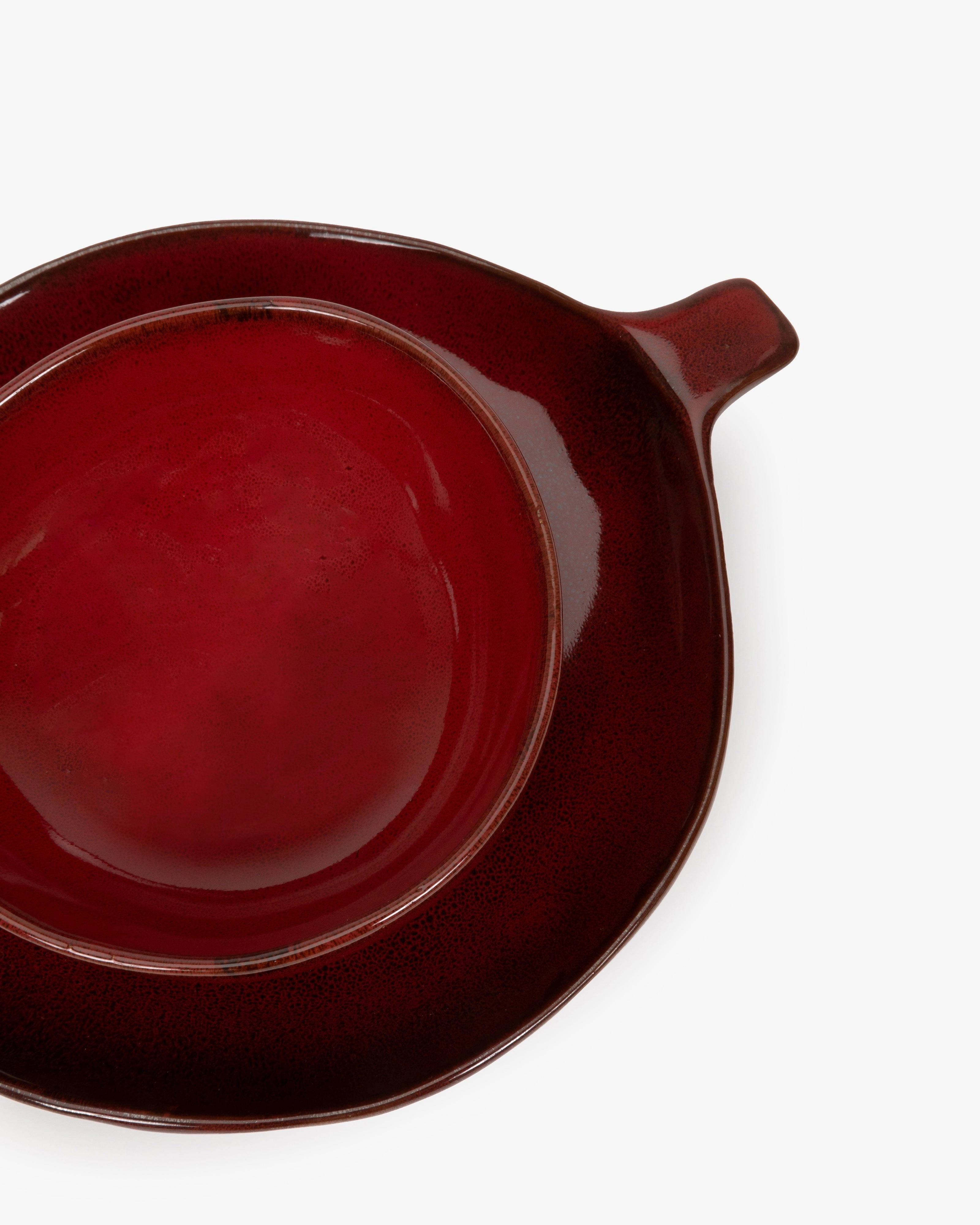 Apero set 12 pieces venetian red La Mre