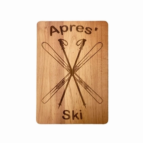 Apres Ski Wood Board In Natural Cutlery knife sets deals