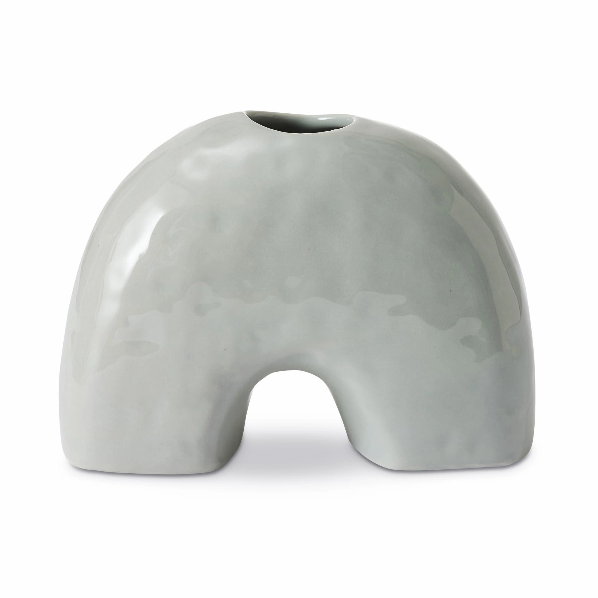 Arch Vase Blue Large 19.5X9.2X14cm Cheap Vases for home