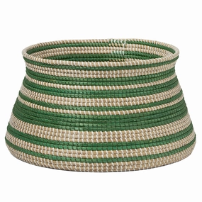 Arley Seagrass Basket (Green/Natural) Decorative Baskets clearance deals