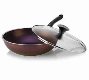 Art Collection - 12 Inch Wok/Stir-Fry Pan with Cover Cookware holiday sale