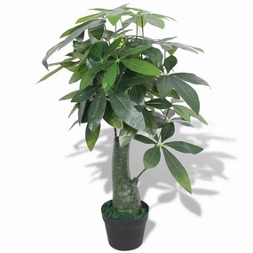 Artificial Fortune Tree Plant with Pot 33.5" Green, 244448 Faux Florals home florals discount