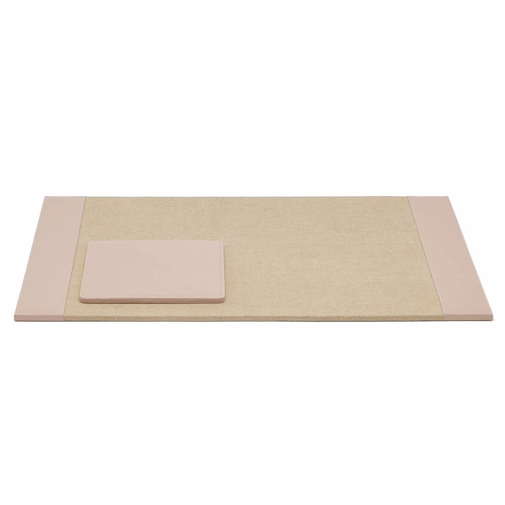 Asby Dusty Rose Full-Grain Leather Desk Blotter Set Home Decor Office Organization Convenient shopping