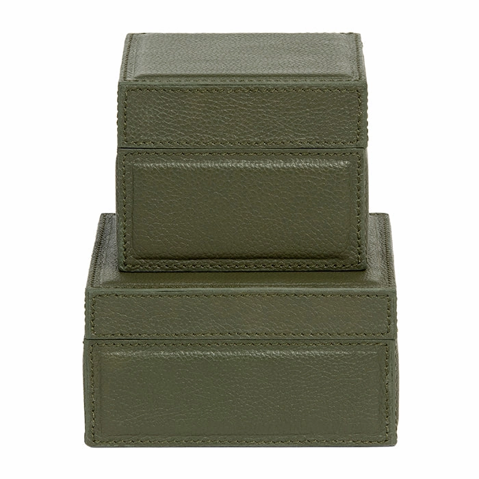 Asby Forest Full-Grain Leather Box Set Home Decor Office Organization Convenient shopping